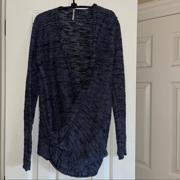 Free People Faux Wrap Sweater, size Large - Picture 6 of 12